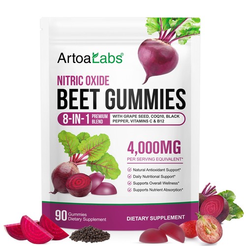 Beetroot gummies 4000mg - beetroot, high