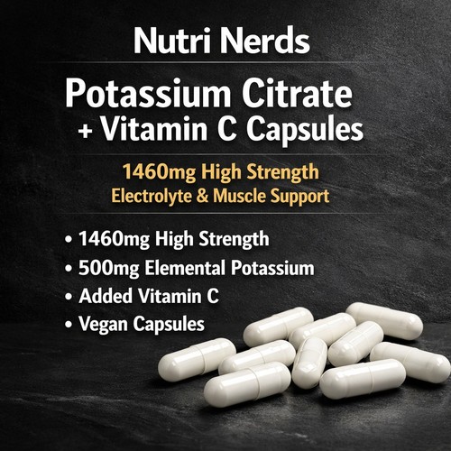 Potassium citrate 180 capsules - potassium,