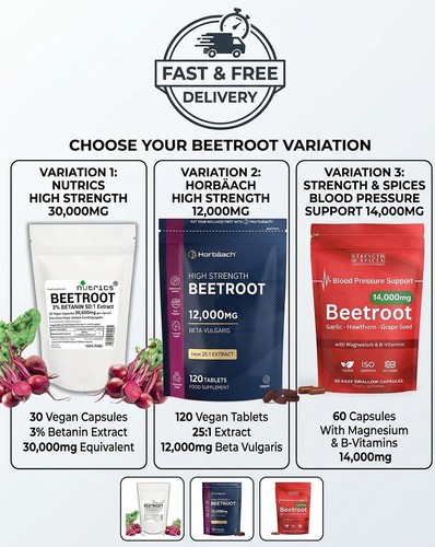 Beetroot capsules 12000mg high - capsules,