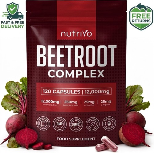 Beetroot capsules 12000mg - 12000mg, high